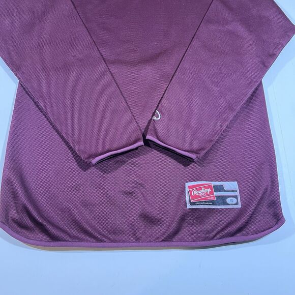 Rawlings Long Sleeve Performance Baseball Warm Up Shirt Pirate Logo Men's Small - Picture 2 of 11